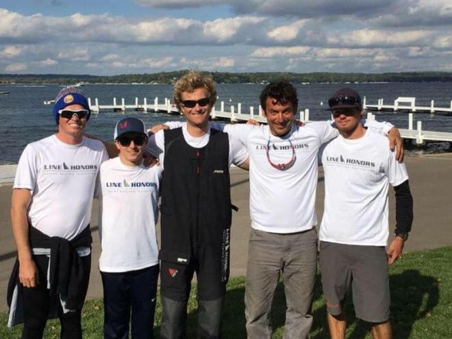 Bora Gulari's team West Marine Rigging - the winner of the 2016 Line Honors US Melges 24 Championship at Lake Geneva, Wisconsin © IM24CA